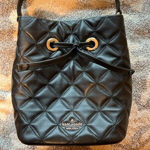 Kate Spade Leather Black Quilted Bag
